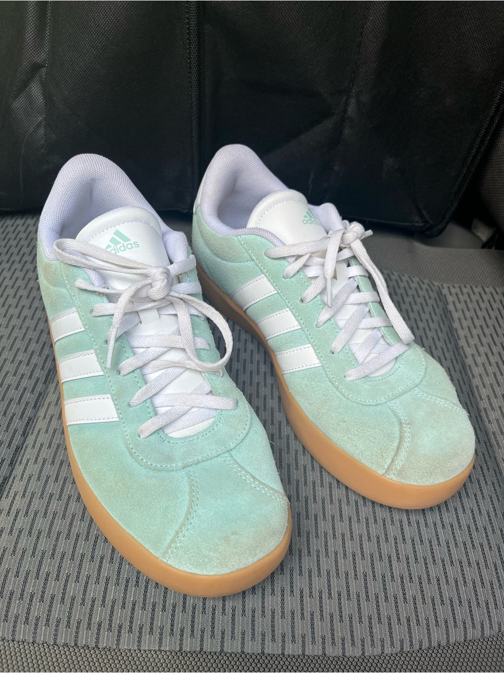 Adidas Women's Mint Green Suede Sneakers
